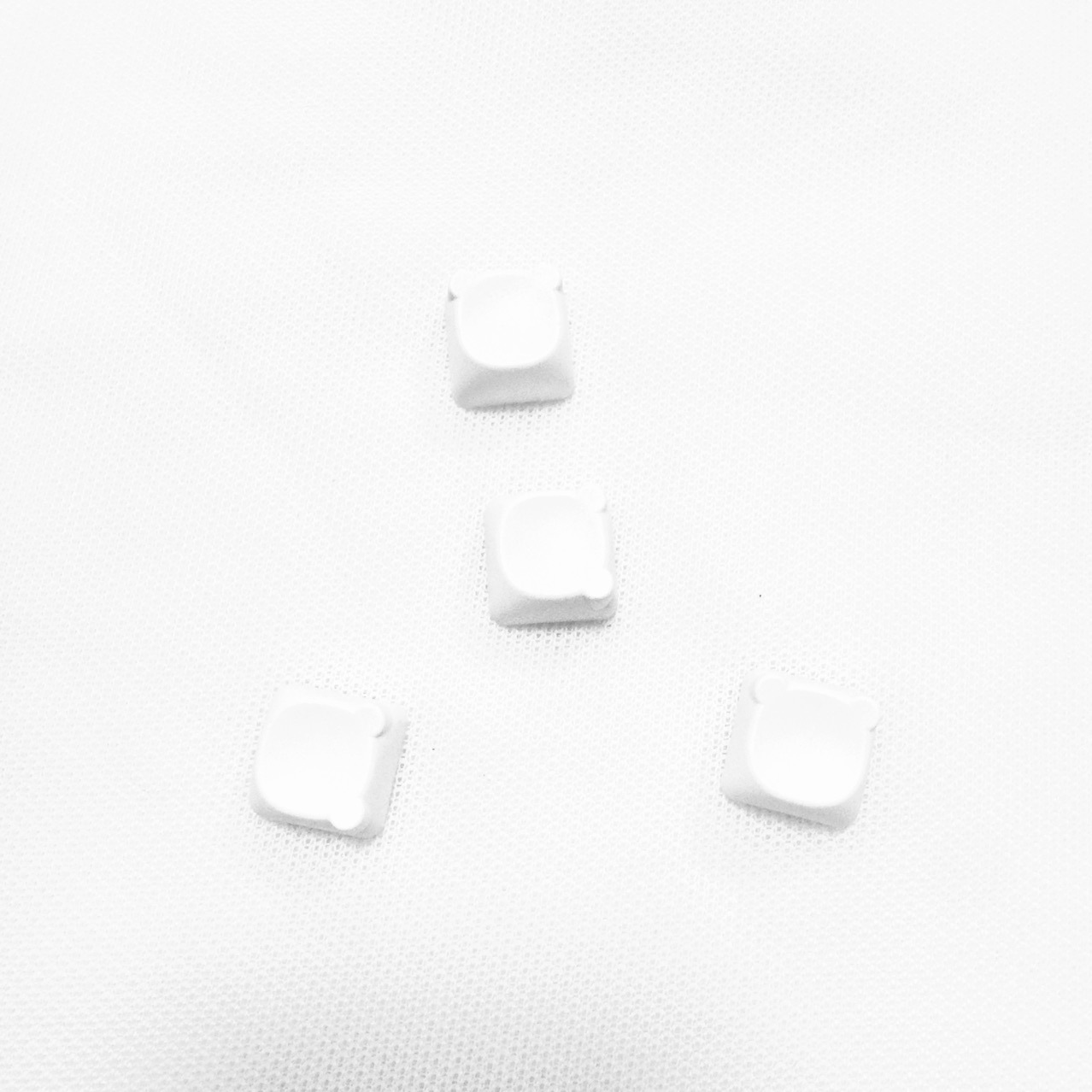 Кросс-граничная белая 1U клавиша, индивидуальная механическая клавиша, милая животная клавиша