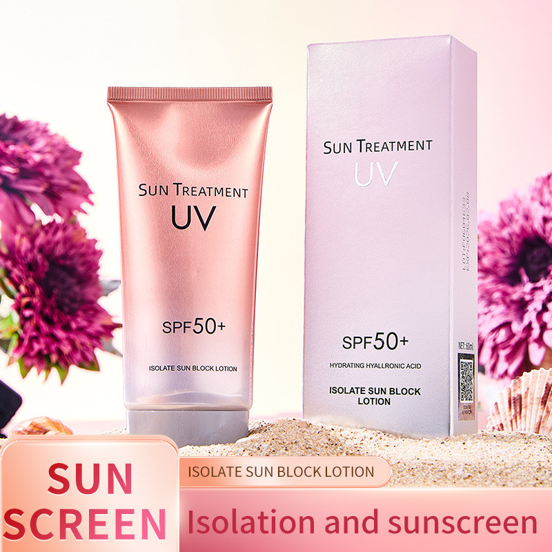 Cross-border Sunscreen SPF50 full body facial refreshing isolation UV protection waterproof military training moisturizing skin