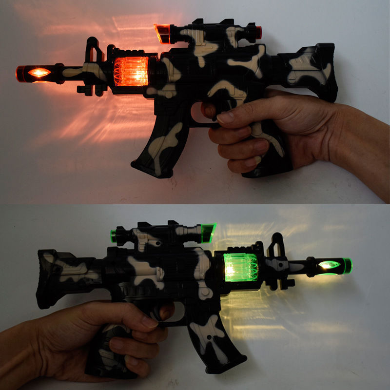 Camouflage gun luminous toy gun electric toy gun luminous electric voice gun stall hot toy wholesale