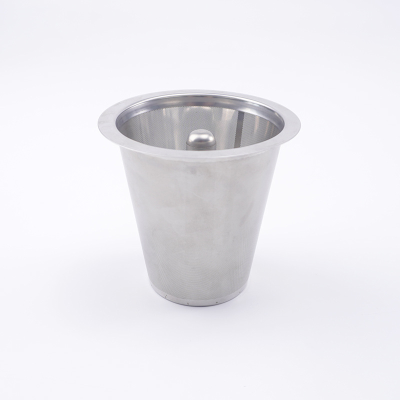 Etched 304 Stainless Steel Filter Cartridge Coffee Maker 316L Filter Cartridge Double-Layer Metal Etched Filter Cartridge