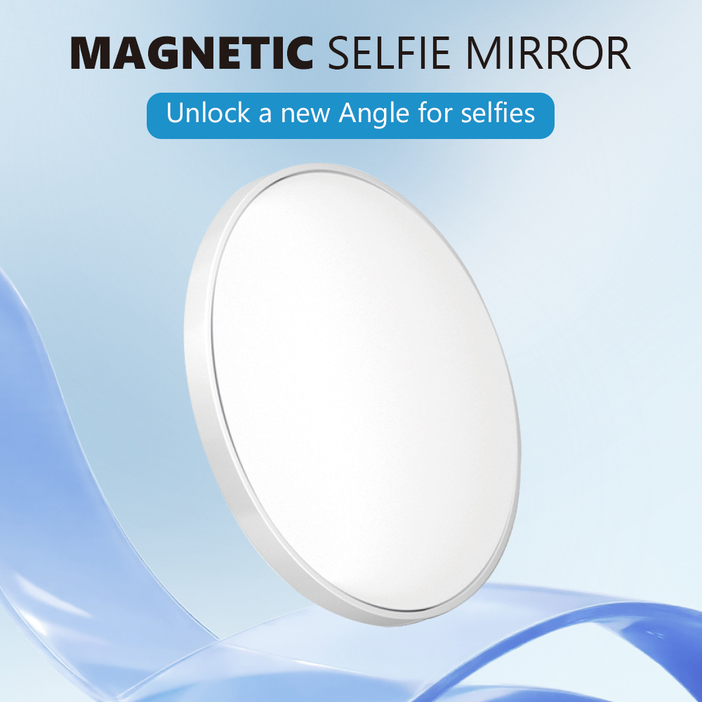 Магнитное портативное зеркало для макияжа, магнитное селфи-зеркало для мобильного телефона