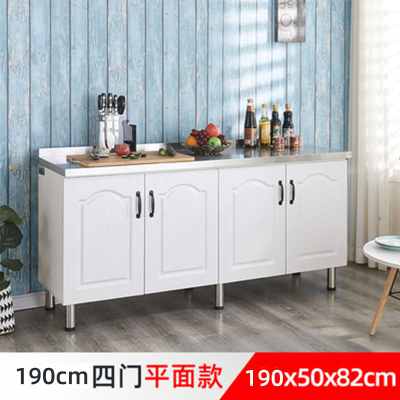 # N5 Simple Stainless Steel Cabinet Kitchen Cabinet Stove Cabinet Integrated Rental Kitchen Cabinet Home Storage Cabinet