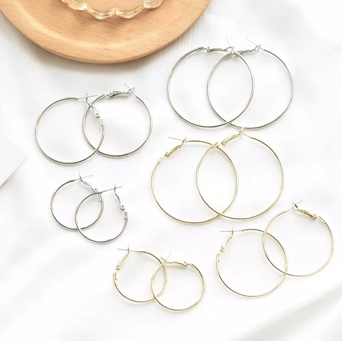 Кросс-бодер новые серьги с булавкой, уникальный дизайн, преувеличенные большие серьги-кольца оптом