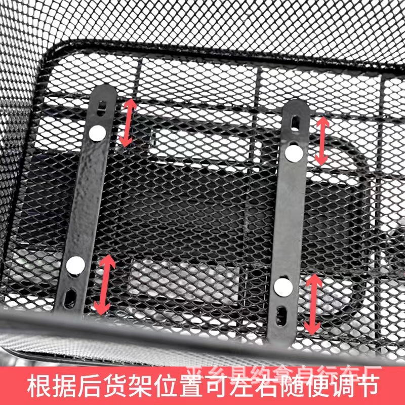 Bicycle factory direct supply processing mountain bike rear basket blue small cloth basket