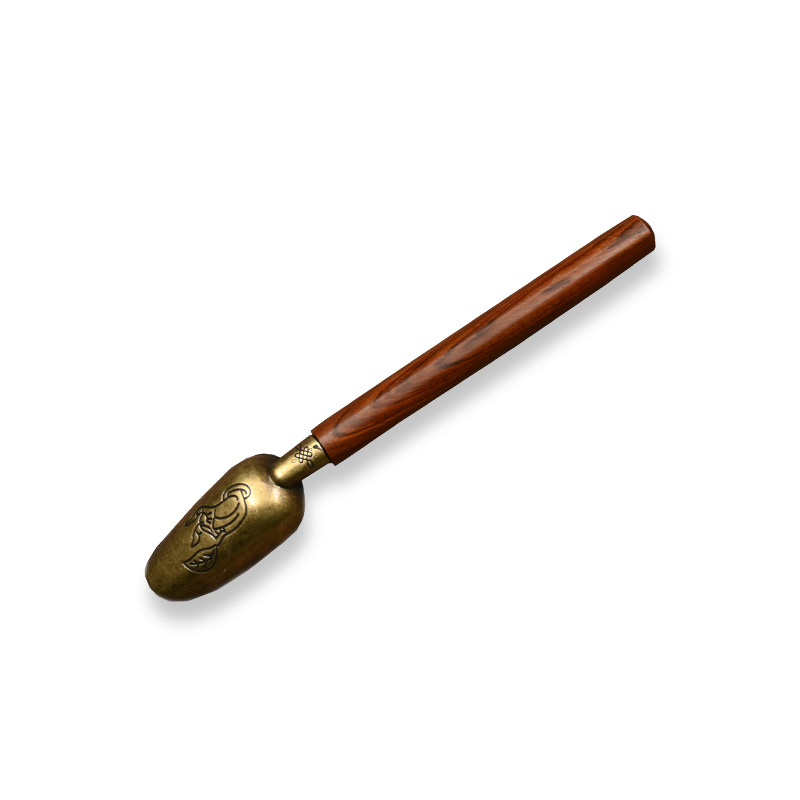 Manufacturer Ebony Alloy Teaspoon Tea Spoon Tea Shovel Tea Spoon Kung Fu Tea Set Tea Ceremony Accessories Supports Logo