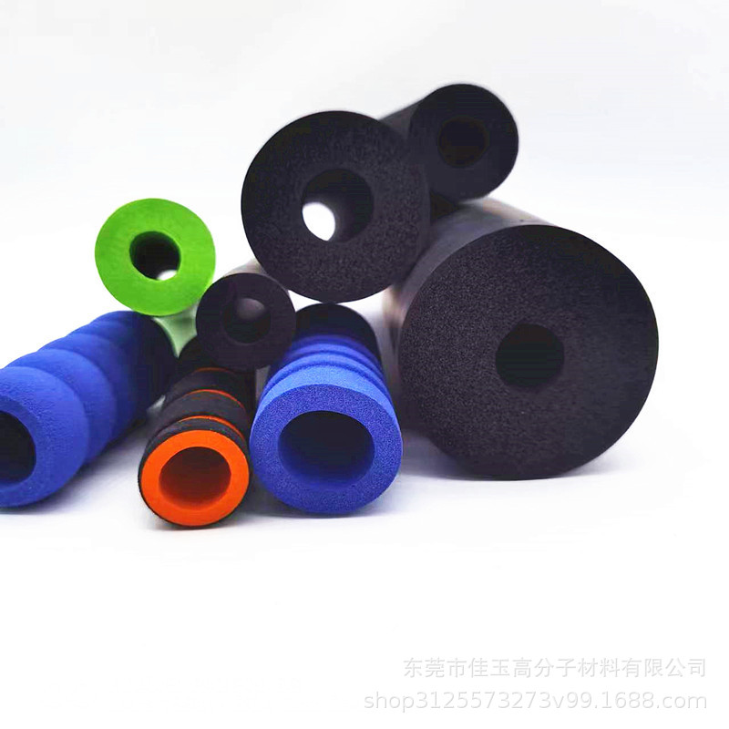 Manufacturers in stock two-color sponge handle sleeve rubber anti-static NBR foam sponge sleeve rope skipping handle handle sleeve