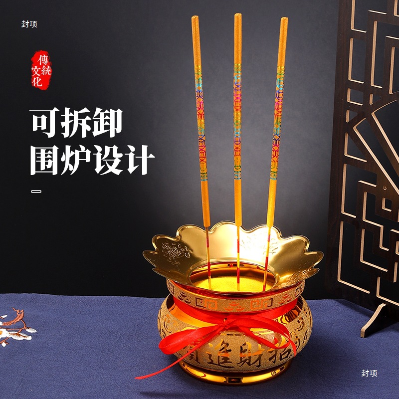 Incense Burner for Home Indoor Use, Ceramic Incense Holder for Offering to Buddha, Incense Bowl, Buddhist Supplies, Small Incense Ash Container