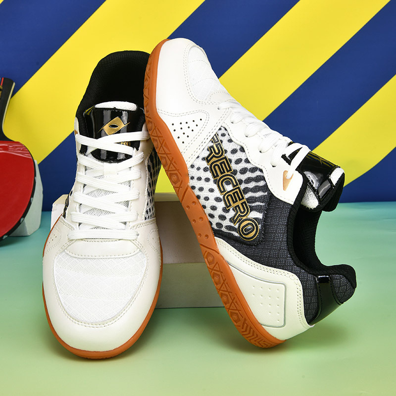 Cross-border genuine goods Professional Table Tennis Shoes Ultra-light Soft Bottom Breathable Beef Sole Anti-slip Men's Shoes Competition Training Shoes