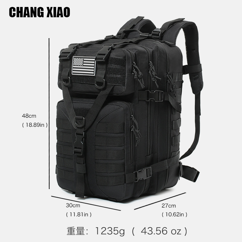 Cross-Border Camouflage Outdoor Sports Mountaineering Waterproof Travel Bag Tactical Backpack Large Capacity Multi-Functional Camping Backpack