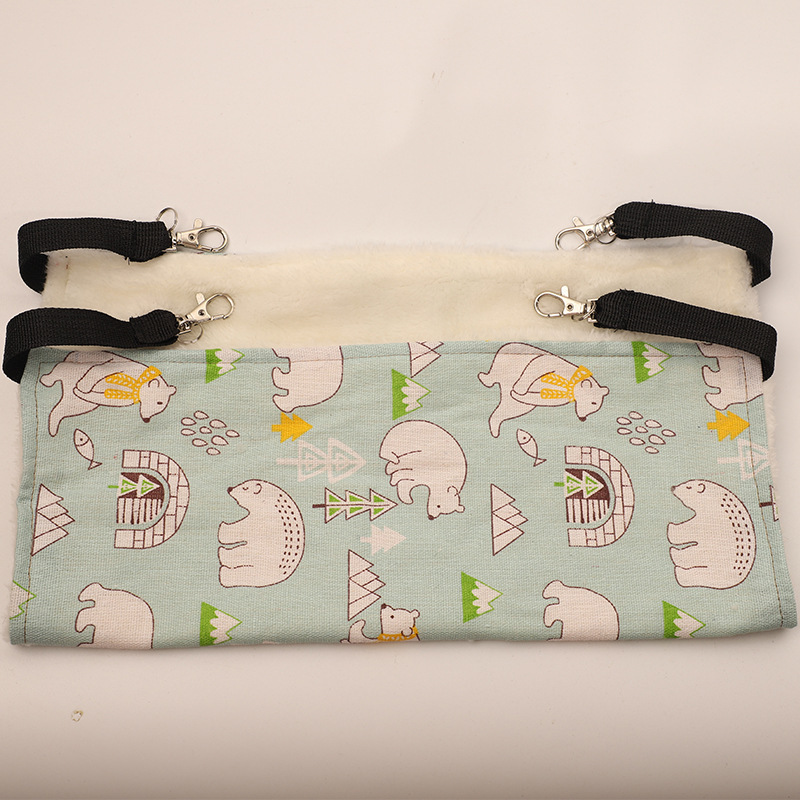 Amazon Pet Mink Hamster Winter Plush Hammock Single Layer Velvet Autumn and Winter Warm Pet Hammock Dropshipping