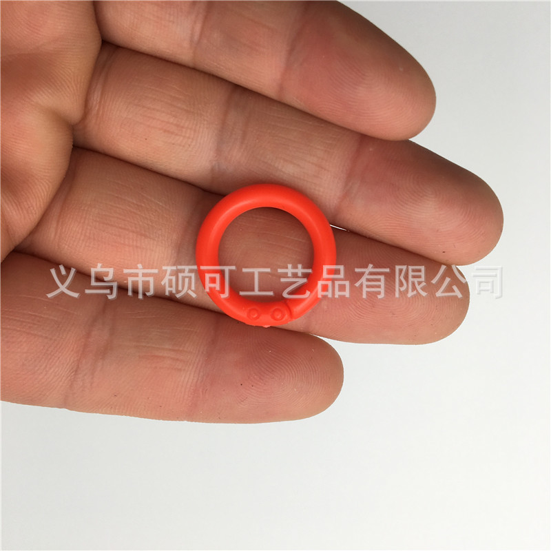 In stock supply plastic book ring binding loose-leaf ring buckle card album ring also has metal material
