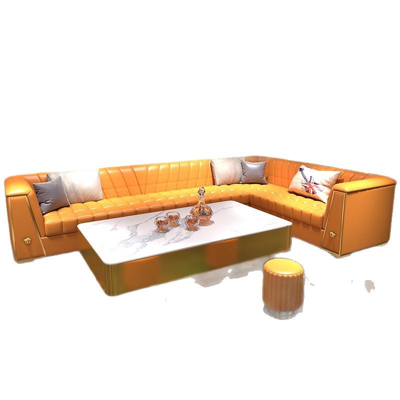 Factory Direct Sales Classy Nightclub Bar Party Box Corner Accessible Luxury Nightclub Coffee Table Ktv Sofa Combination