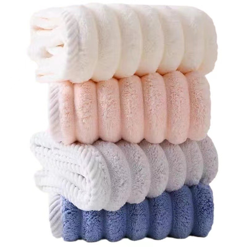 New candy strip dry hair cap big wave dry hair cap three-dimensional vertical pattern dry hair cap adult bath shower cap wholesale