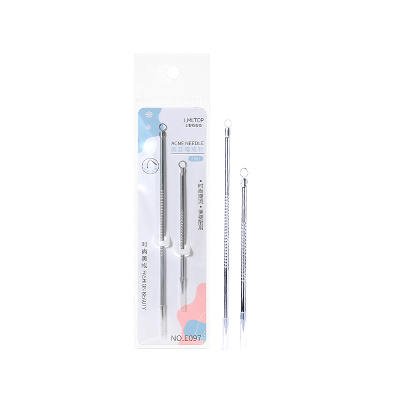 Lmltop Stainless Steel Long Acne Needle Collection Blackhead Remover Acne Needle Tool E097