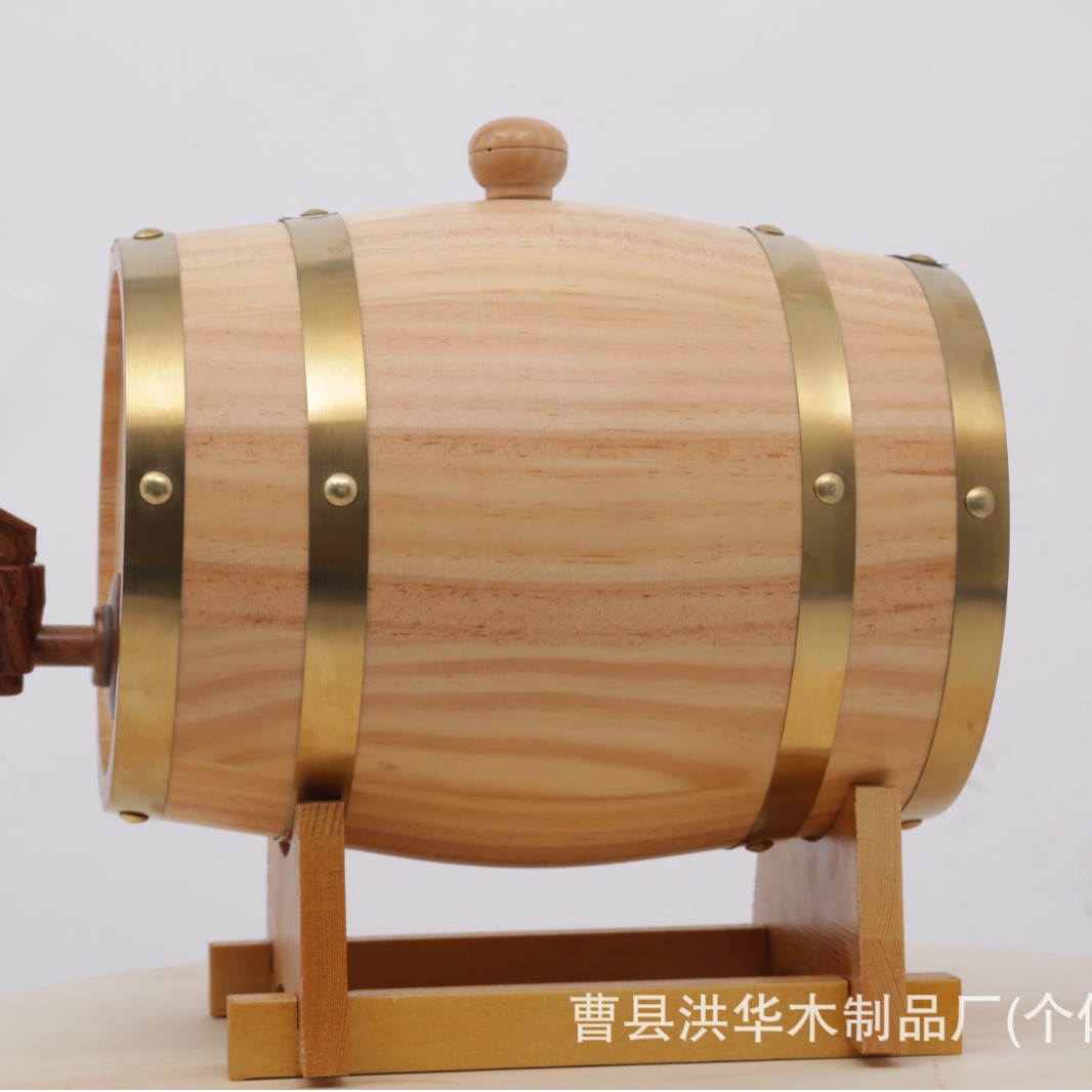 Wooden Wine Barrel Creative Horizontal Wine Barrel Bar Decorative Ornaments Beer Barrel Winery Oak Wine Barrel Printable LOGO