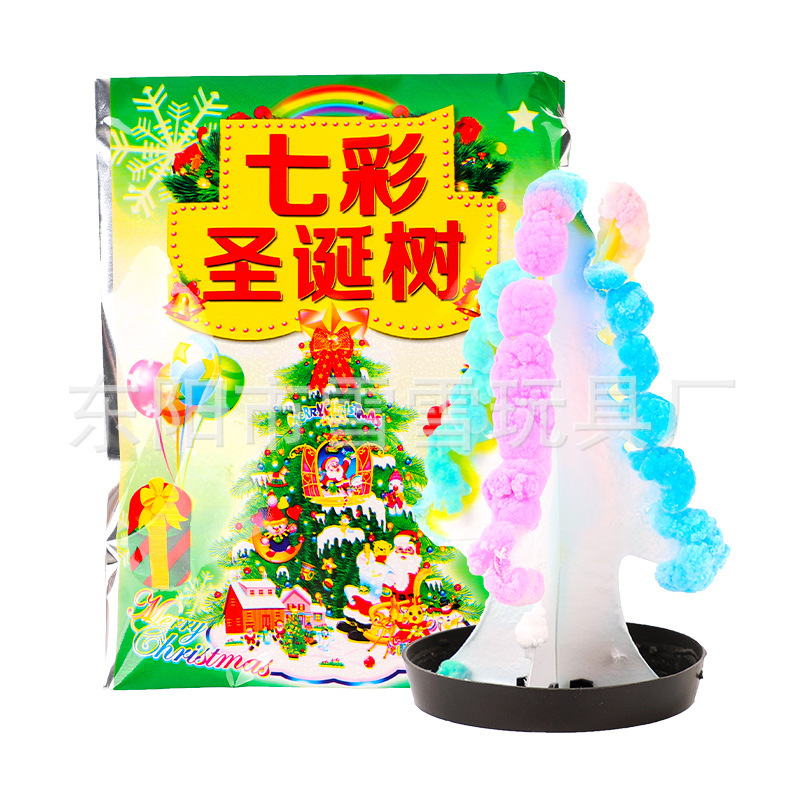 Christmas Tree Magic Tree Paper Blooms with Watering Snowflakes Colorful Magic Crystals Christmas Gifts Wholesale