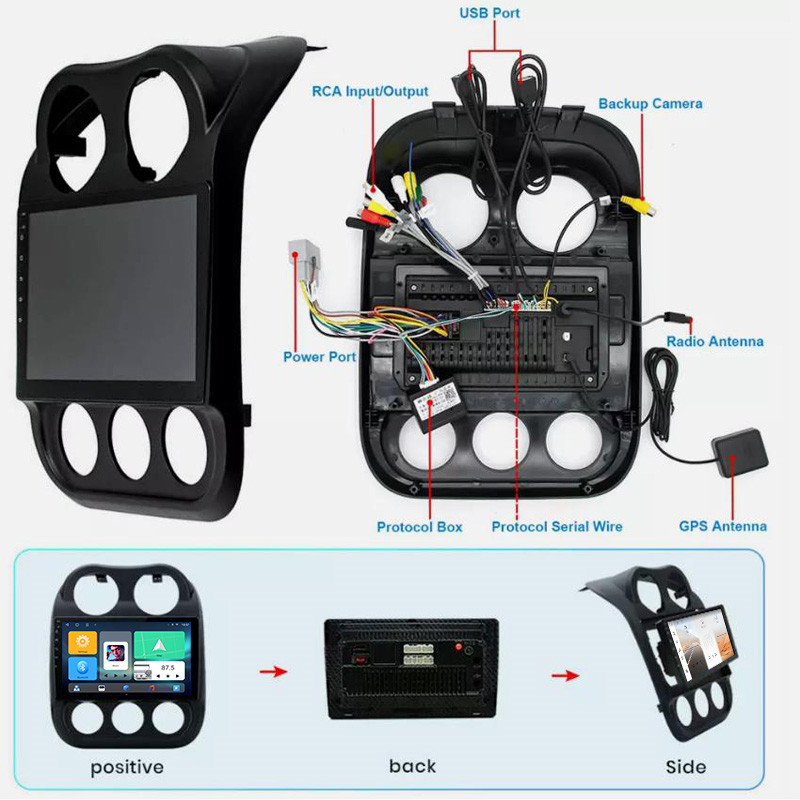 Suitable for Jeep Guide Navigator Jeep Compass Patriot Car carplay Display