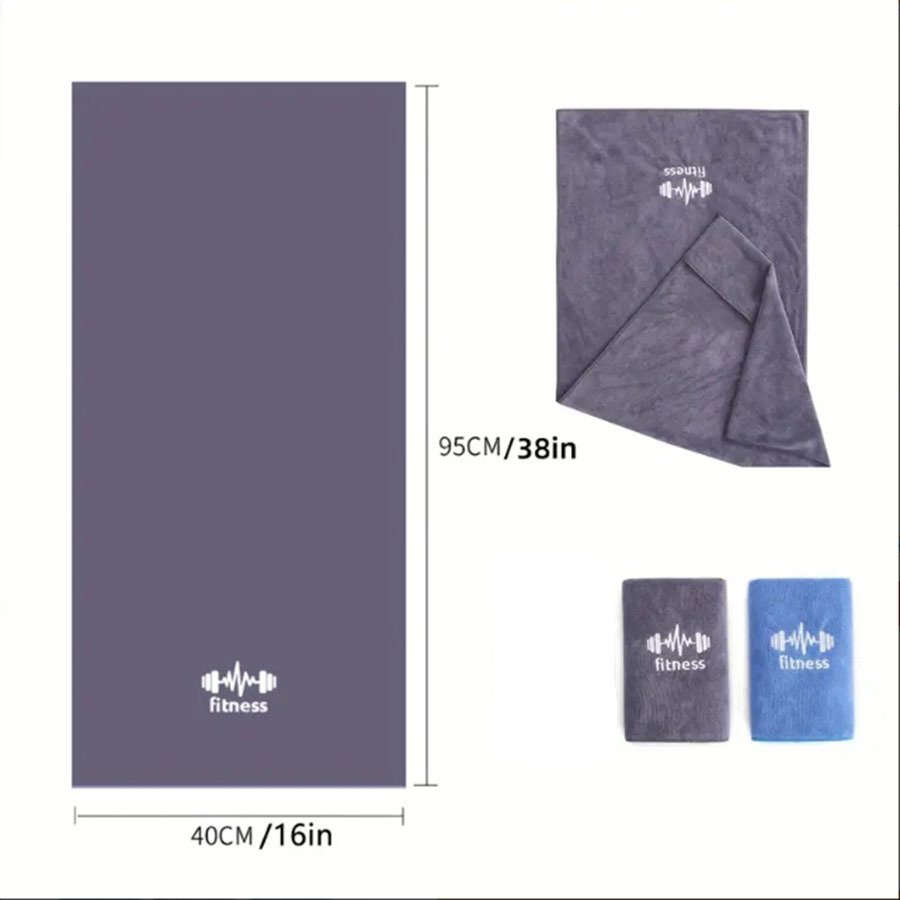 Cross-border Sports Towel Labelable Sweat Wipe Towel Sports Equipment Towel Soft Absorbent Breathable Factory Outlet