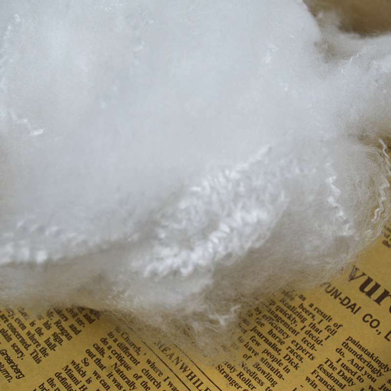 White Pla Polylactic Acid Short Fiber Corn Fiber 6D*51 Degradable Spot, Customizable