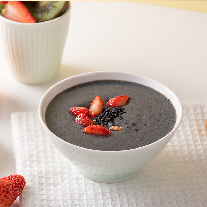 Huajing Hand-Ground Pure Black Sesame Paste 700g Nutritious Breakfast Ready-To-Eat Small Package Meal Replacement Food for Pregnant Women