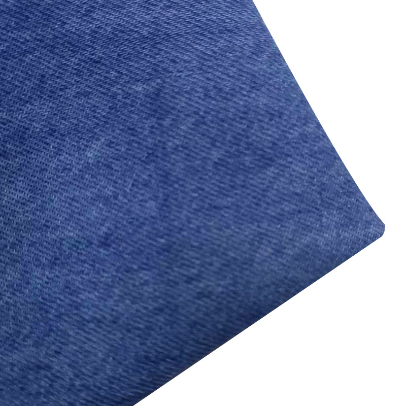 A Large Number of Ready-Made Cotton and Linen Denim Fabric 230g Linen Cotton Denim Yarn-Dyed Hemp Twill Denim Fabric