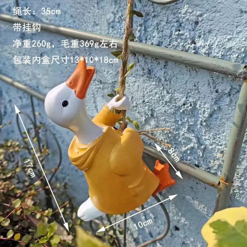 Cute animal climbing bunny wall hanging B & B outdoor garden decoration courtyard climbing tree landscape pipe decoration