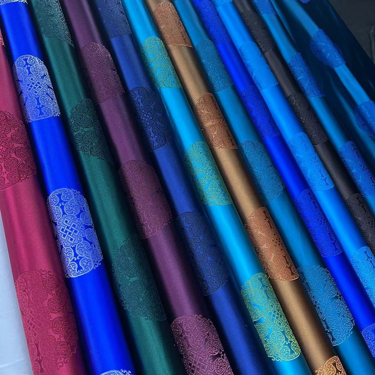 Ткань для жилета, монгольский халат, жаккардовый шелк