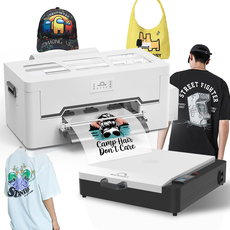 A3 Small Dtf White Ink Heat Transfer Printer Transfer Sticker T-Shirt Canvas Textile Clothing Special Digital Printing Machine