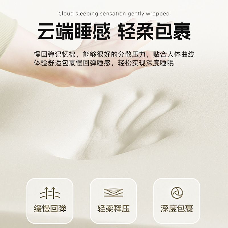 Cross-Border Memory Foam Pocket Spring Mattress with Orthopedic Compression Roll Packaging, Independent Spring 32cm Thickened Mattress, Silent