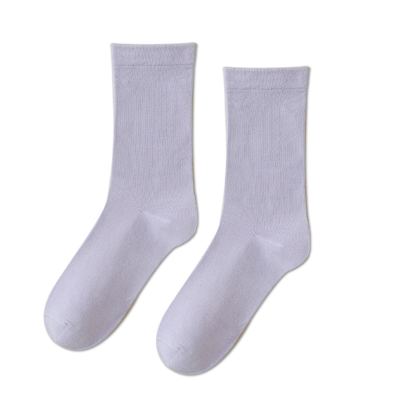 Autumn and Winter Thickened Warm Anti-Cold Slouch Socks Solid Color Floral Yarn Maternity Socks Mid-Calf Seamless Socks Pure Cotton Socks for Women