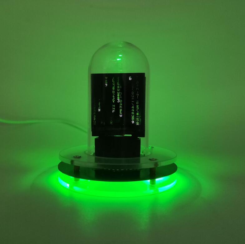 Desktop ornaments proposed glow tube clock weather