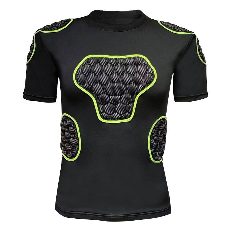 Outdoor Skiing and Cycling 5-Piece Honeycomb Anti-Collision Clothing Anti-Collision Short-Sleeved Basketball Football Sports Shoulder Pads and Waist Pads to Prevent Falls