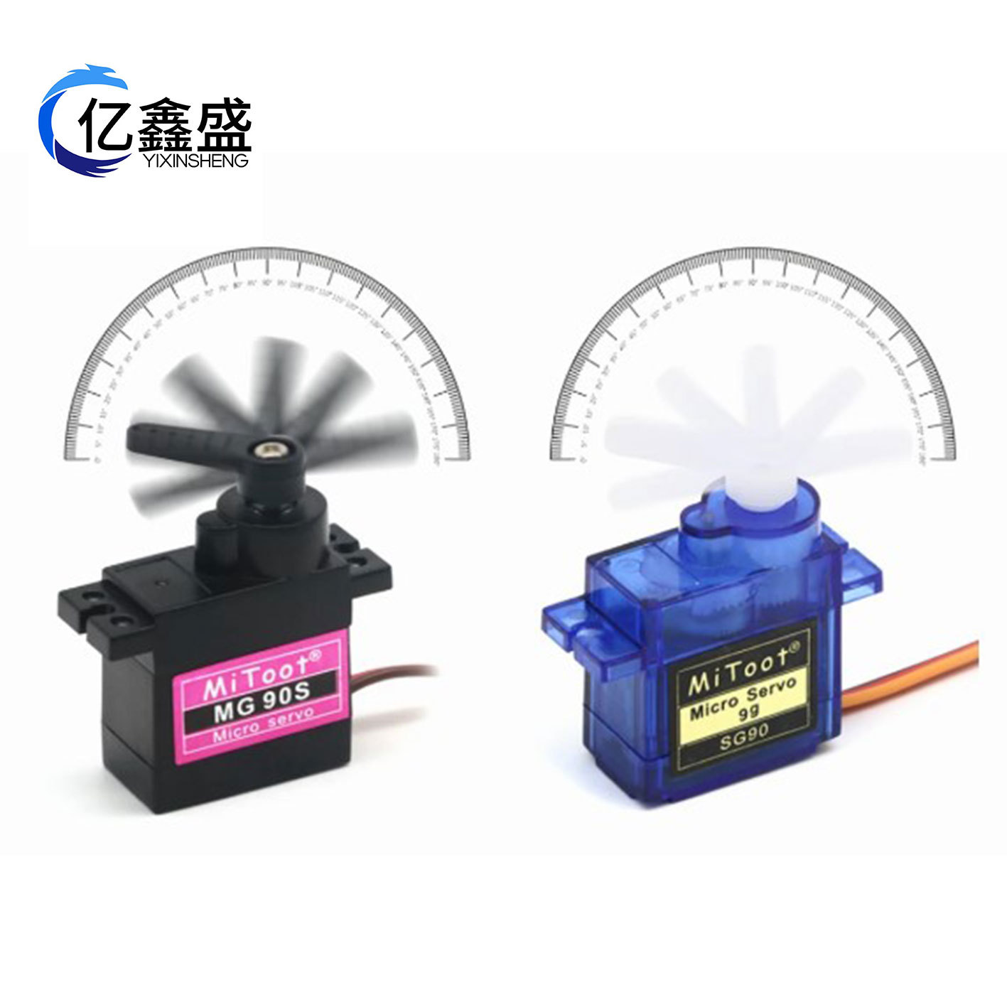 Servo steering gear SG90 MG90S MG945 MG995 MG996 car server 180 degrees 360 degrees