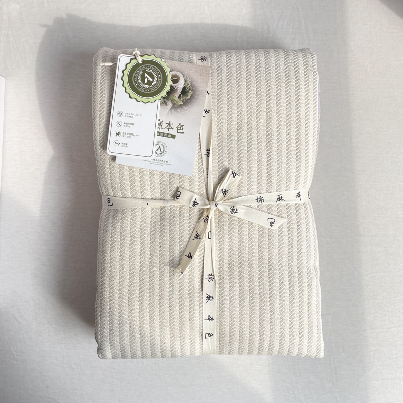 Class A Maternal and Infant Grade Linen Mat Three-piece Set Antibacterial and Anti-mite Mat Dormitory Bed Hat Children's Cotton and Linen Summer Mat