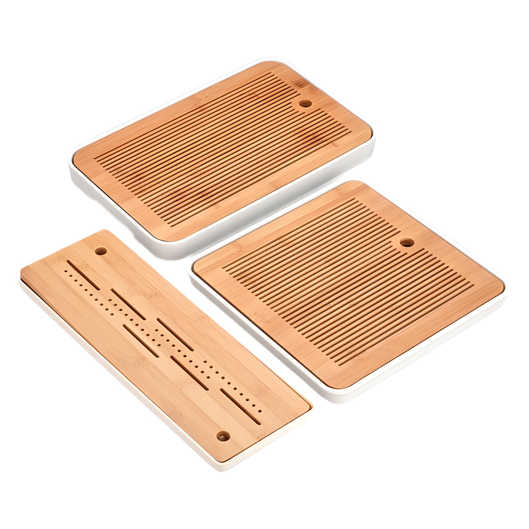 Household Simple Kung Fu Tea Tray Tea Set suit Mini Water Storage Dried Amine Small Tea Table Rectangular Tea Cup Tray