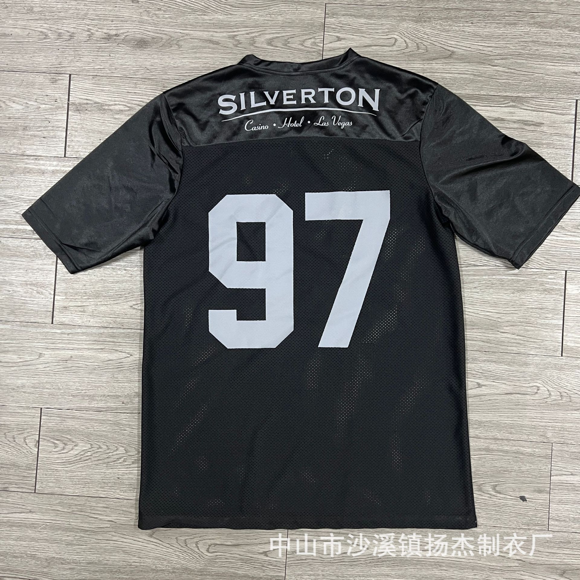 Foreign Trade Factory Customized Hiphop Short-Sleeved Ice Hockey Uniform Hockey V Neck Spliced Softball Uniform Embroidered Jersey Customization
