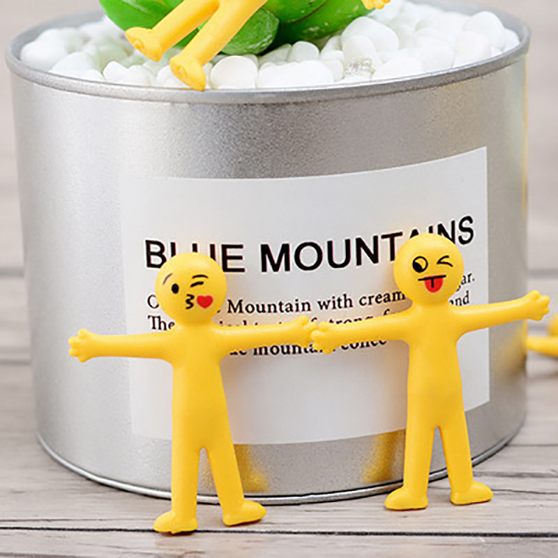 Smiley EMOJI Stretchable Minions Yellow Villains Creative tpr Stress Relief Toy Fold Soft Glue Vent Doll