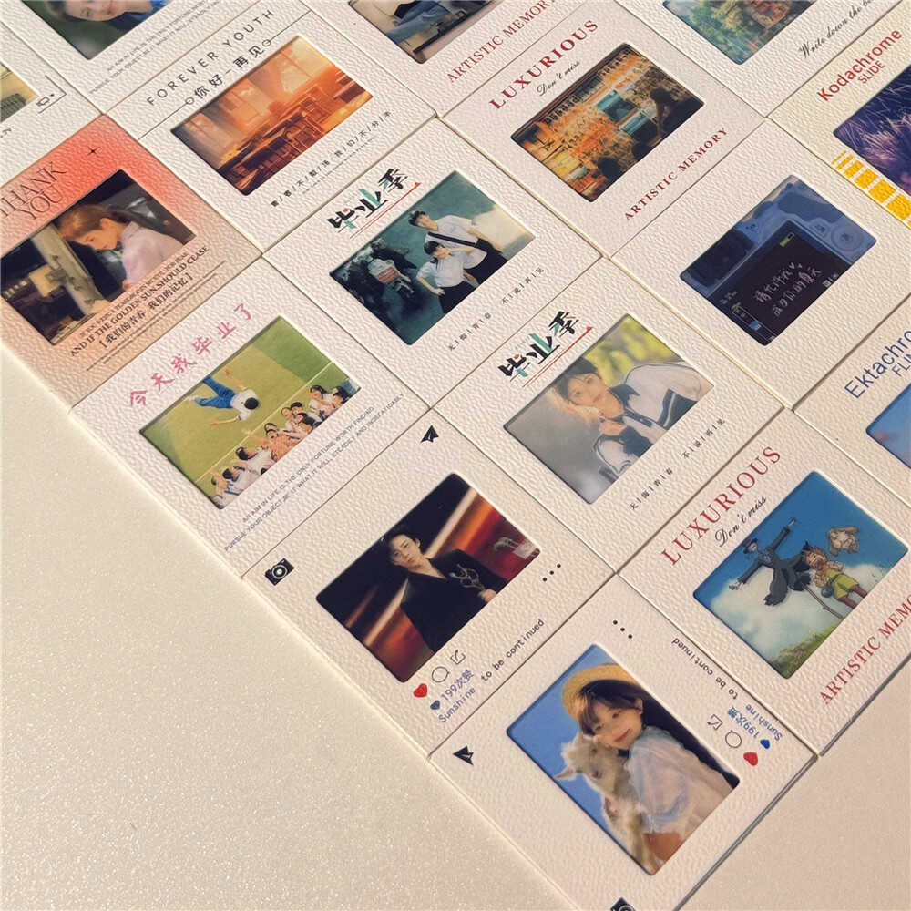 Reverse film light and shadow through card bookmark polo slide frame shell border film free shipping