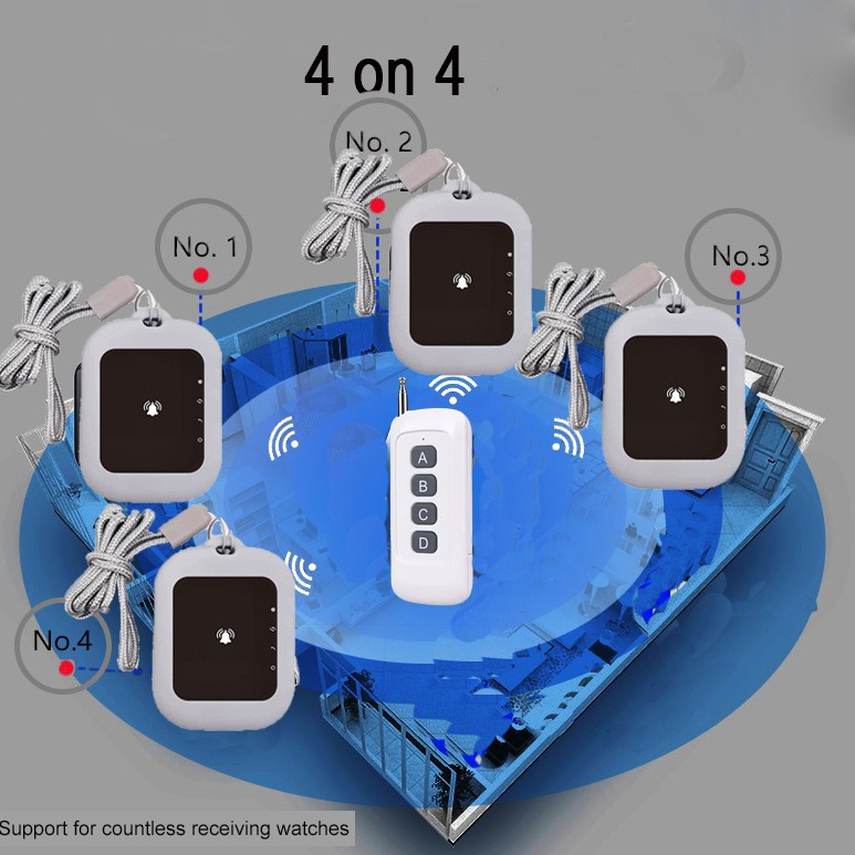690S-U4 Wireless Pager, Meal Taker, Office Notifier, Wireless Alarm, Queue Calling System