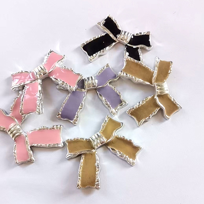 Letter Hairpin Letter Headband Jewelry Flats Bottom Butterfly Shape Electroplating Uv White + Oily New Kidsren's Jewelry