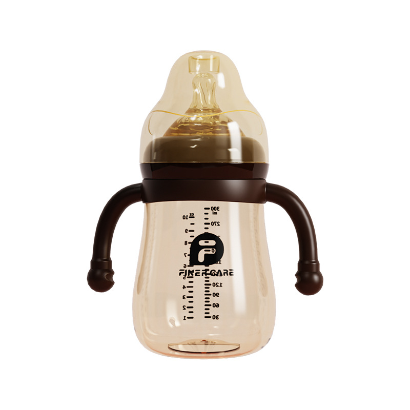 finercare wide-caliber PP feeding bottle baby anti-choke anti-flatulence children straw cup big baby weaning feeding bottle