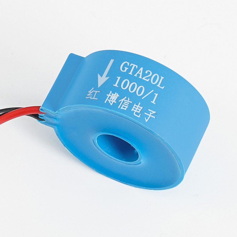 Miniature current transformer GTA20L through-core CT0-80A inner hole 8mm 2000/1 AC precision small