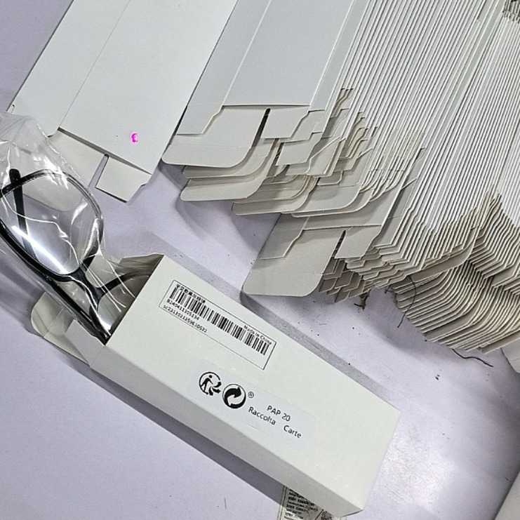 in stock Shiyin Special Wood Glasses Packaging Carton Cross-border Packaging Small White Box SHEIN,TEMU Glasses Packaging Carton