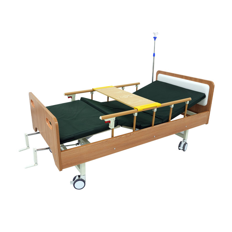 Thickened Single and Double Rocking Nursing Home Medical Bed Hospital Bed Wooden Single and Double Rocking Multi-Functional Aging Care Bed