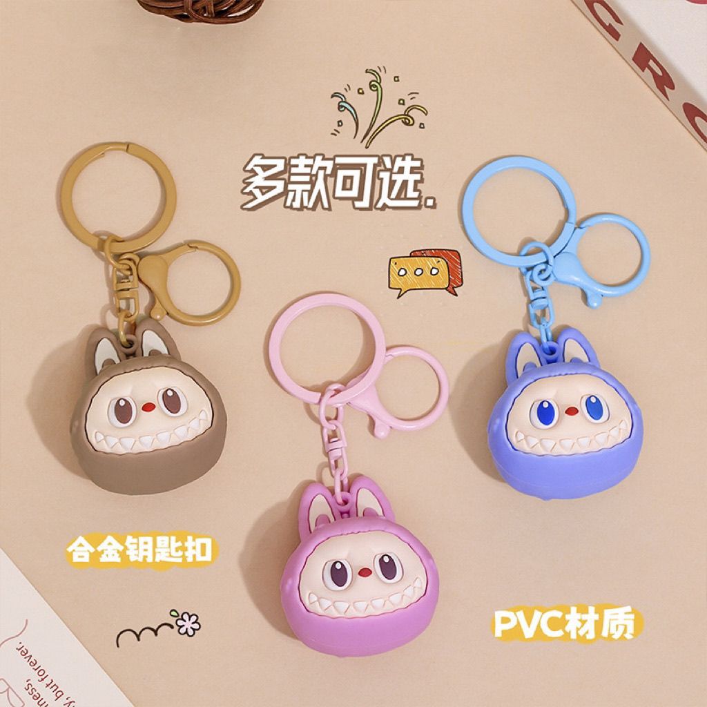 Little Red Riding Book Labubu Keychain Cartoon Pendant Three-dimensional Cute High Color Value Bag Pendant Cute Fun DIY Gift