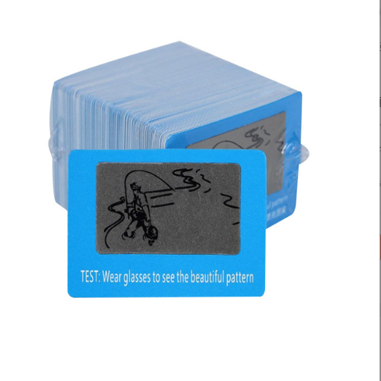 Polarized test card sunglasses test truck driver glasses test paper fishing pattern glasses accessories