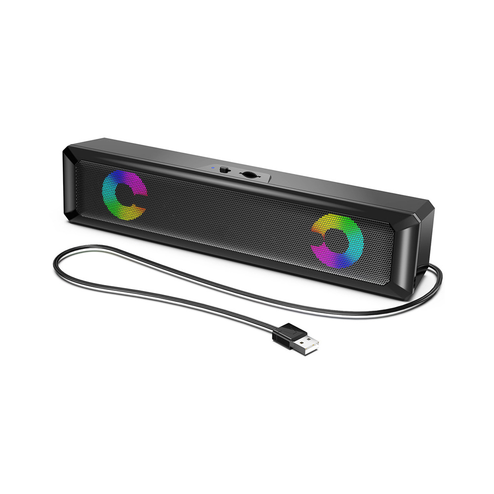 Jinzheng Long Wired Computer Speaker Desktop Notebook Audio Portable Mini Desktop Multimedia Subwoofer