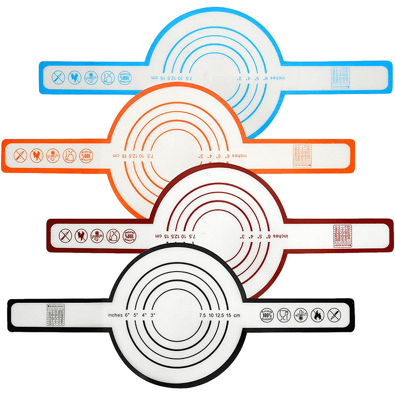 0.4 bread pad silicone dough kneading pad silicone long handle pad baking pad silicone baking pad handle pan pad