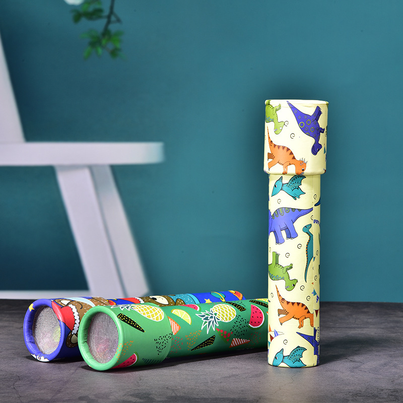 New Cartoon Large Rotating Kaleidoscope Magical Magic Versatile Interior View Kaleidoscope Kidsren's Kindergarten Toy