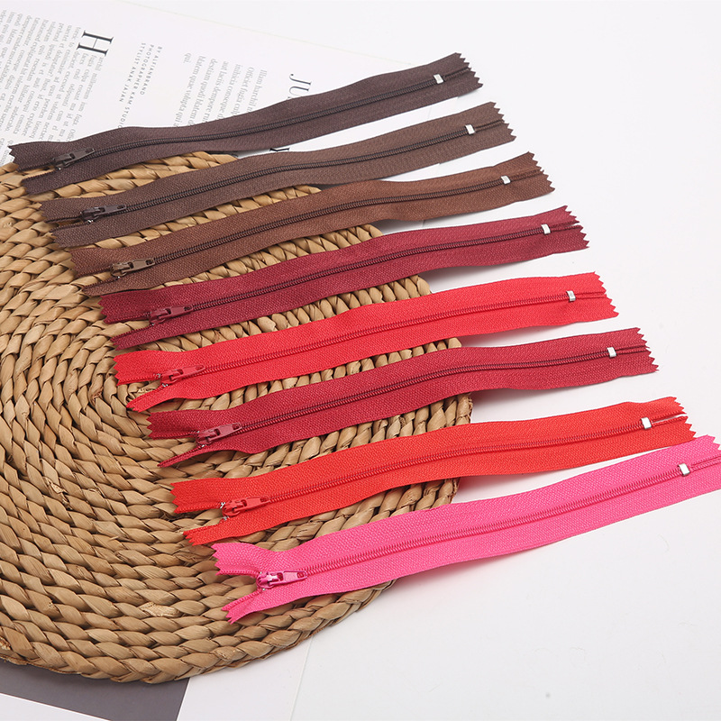 No. 3 double-pin automatic zipper nylon zipper self-locking multi-color clothing luggage pocket pants zipper wholesale